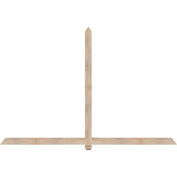 Ekena Millwork Eugene Smooth Timber Gable Bracket, Douglas Fir, 96"W x 64"H x 3 1/2"D x 3 1/2"F, 16/12 Pitch GBW096X64X0404EUG00SDF - main